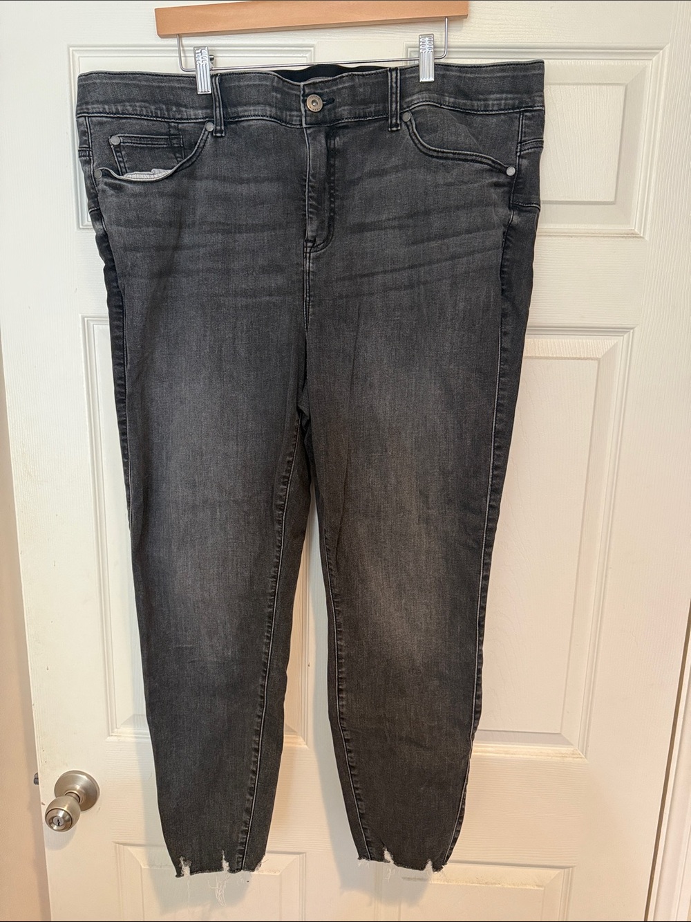 High-Rise Black Washed Boyfriend Jeans